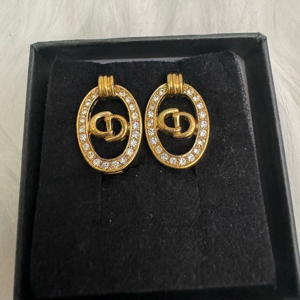 Christian Dior (CD) Vintage Clip On Earrings